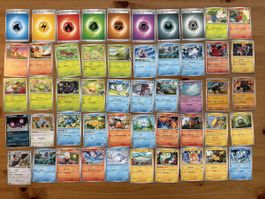 Lot de 123 cartes Pokémon