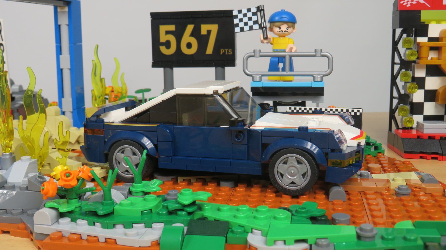Kit di costruzioni: IAMBRICKS- 3 Sets- Rallye-Szenario - Klemmbausteinsets – Nuovo (secondo la descrizione) da Arboldswil venduto da Lubber 5