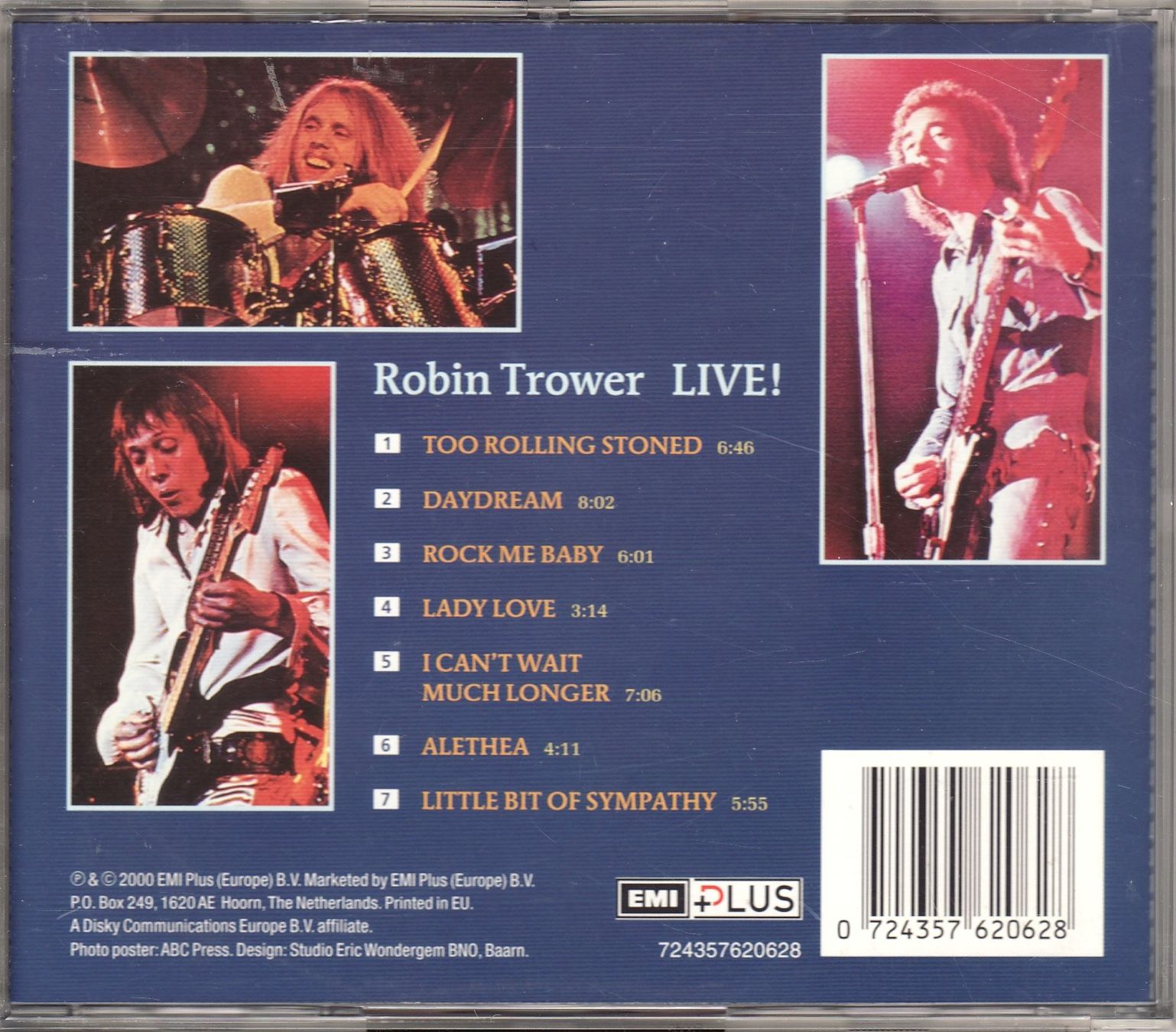 CD: Robin Trower – Robin Trower Live! – Nuovo (secondo la descrizione) da Boussens venduto da catfood01 1
