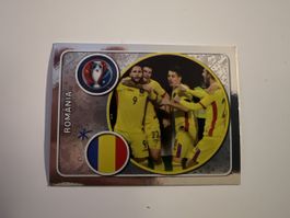 Panini Frankreich EM 2016 Rumänien Mannschaft Glitzerbild