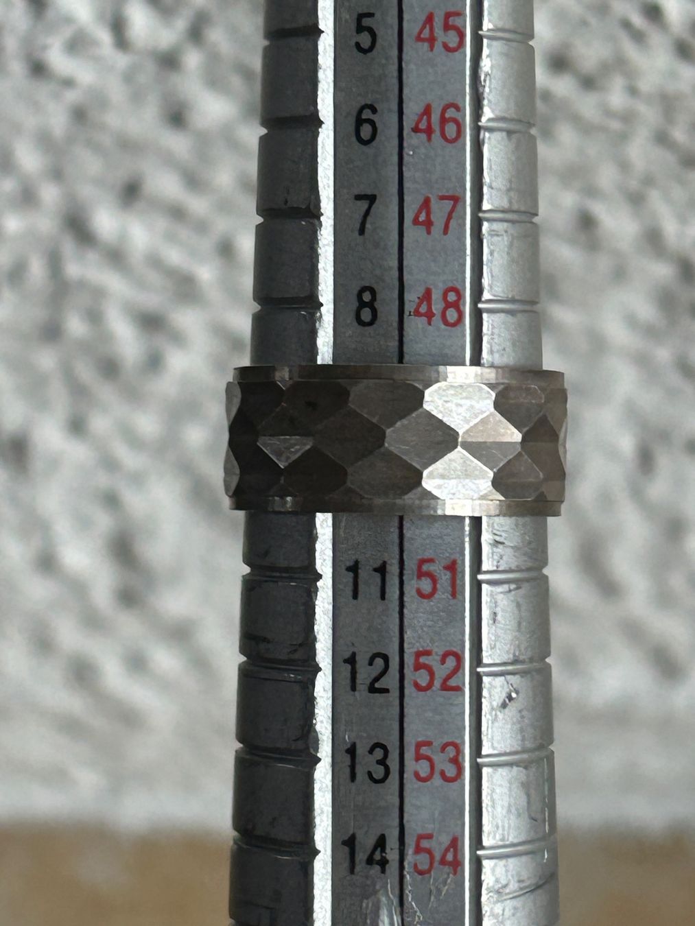 Anelli: Hammer Schlag Ring Silber (Grösse 50) – Usato da Laufen venduto da belleskulptur 4