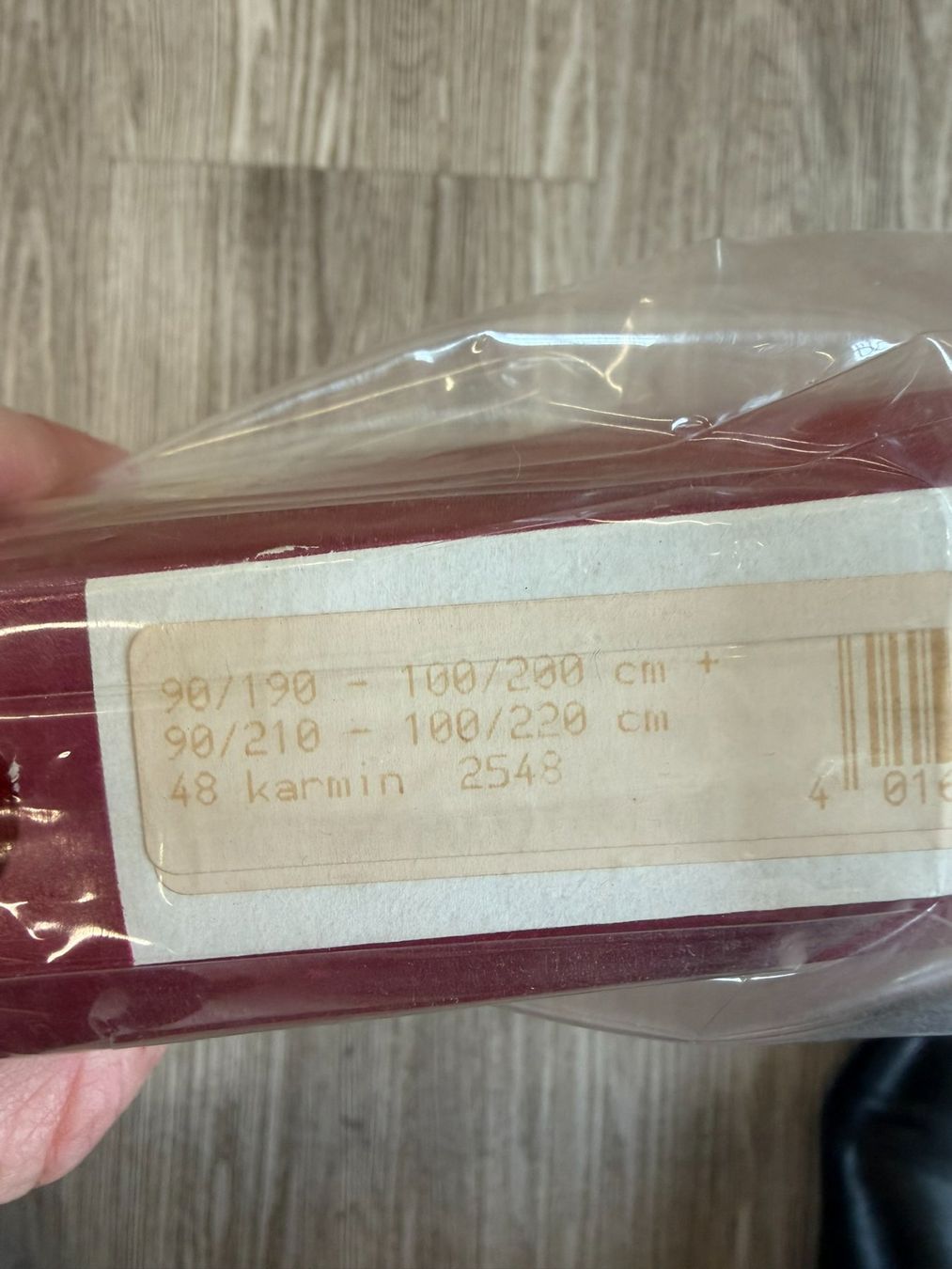 Bettwäsche: Kneer Spannbetttuch, karminrot – Neu und originalverpackt aus Wohlen AG von Rondat 1