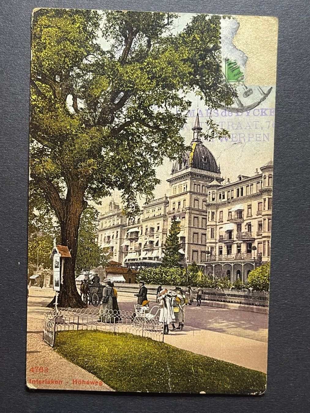 Cartoline postali: Interlaken - 1913 – Usato da Steg VS venduto da _vinci_