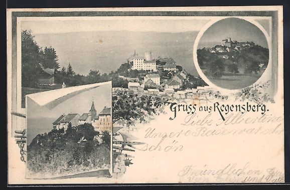 Cartoline postali: AK Regensberg, Otspanorama, 1900 – Usato da Berlin venduto da bartko-reher