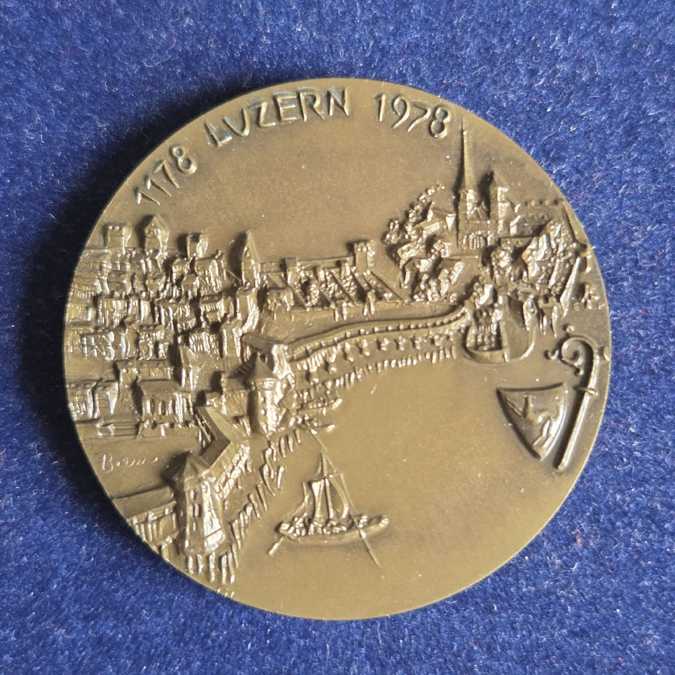 Medaillen: Medaille R. Brem  Luzern 1978 – Gebraucht aus Stans von Ducati16 4
