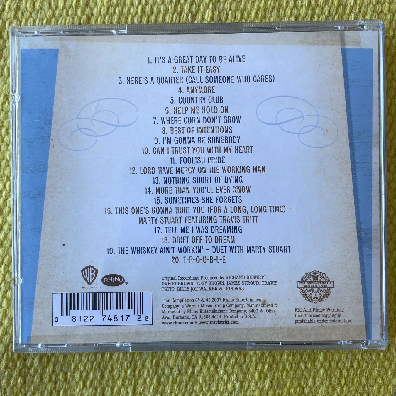 CDs: TRAVIS TRITT-VERY BEST OF – D'occasion à Rorschacherberg par CD-Roli 1