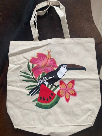 Stofftasche mit Aufdruck NEU Tropical
