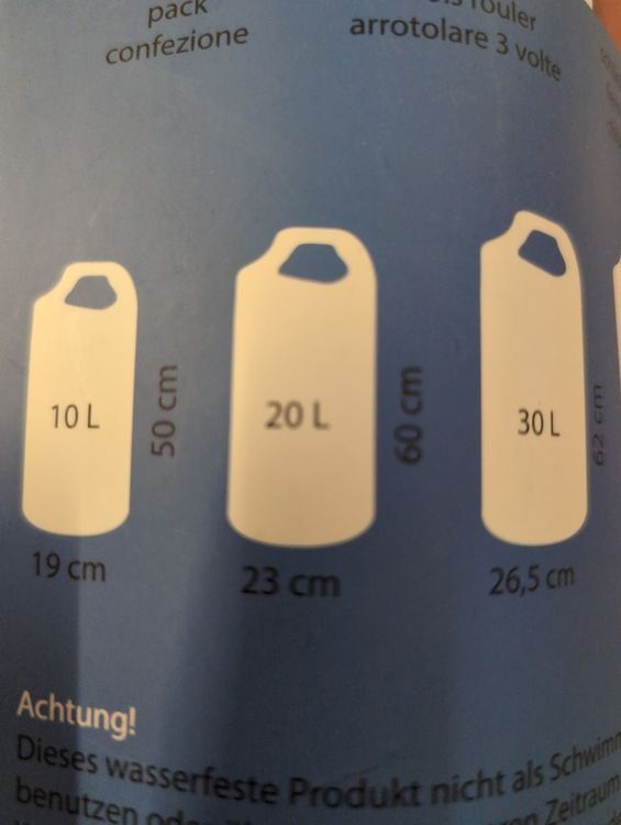 Borse: Wasserdichter Packsack, 10 L – Nuovo e nell'imballaggio originale da Zürich venduto da Mousie 2