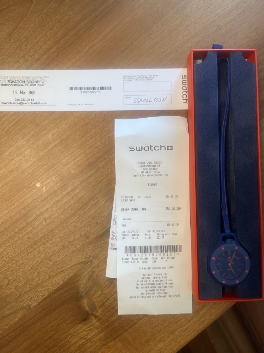 Swatch Orologi: Swatch X AP Royal pop – Nuovo e nell'imballaggio originale da Zürich venduto da ram__0n 2