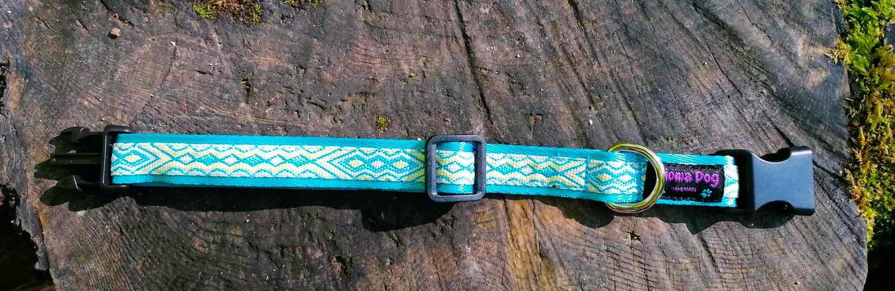 Guinzagli & Collari: Hundehalsband 2cm "Aslan blue" handgemacht – Nuovo e nell'imballaggio originale da Grenchen venduto da KijomaDog 3