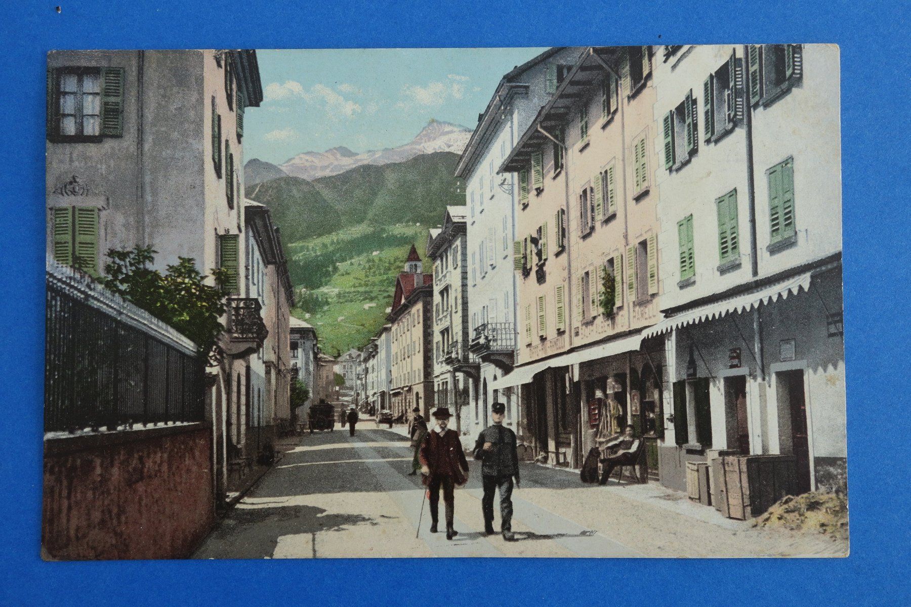 Cartoline postali: AIROLO - Strada principale - 1910 – Usato da Ibach venduto da Ibanto