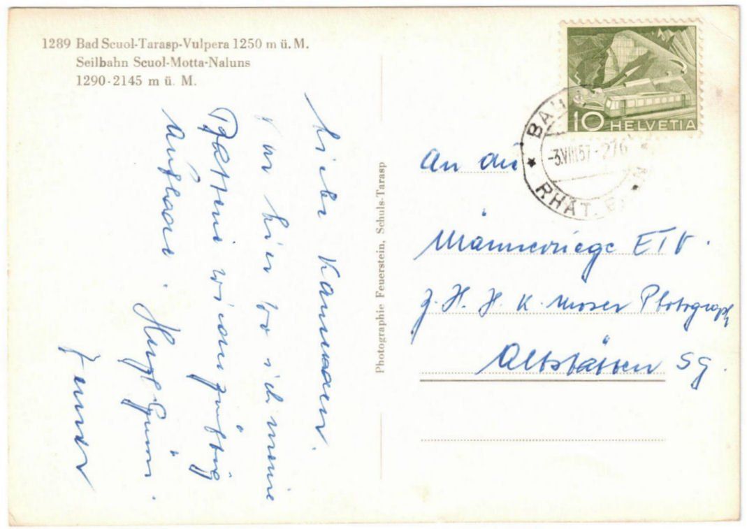 Cartoline postali: Scuol - Gondelbahn Motta Naluns – Usato da Binningen venduto da Mountainrider 1