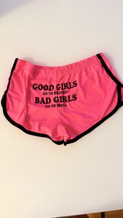 Kurze Hose pink Grösse S/M mit „Ibiza“ guter Zustand