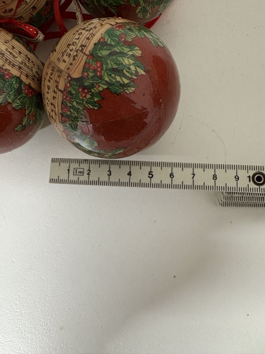 Tutte le decorazioni: 4 x Weihnachtskugeln, Handarbeit, Durchmesser 8 cm🎄 – Usato da St.Gallen venduto da Bigdisch 1