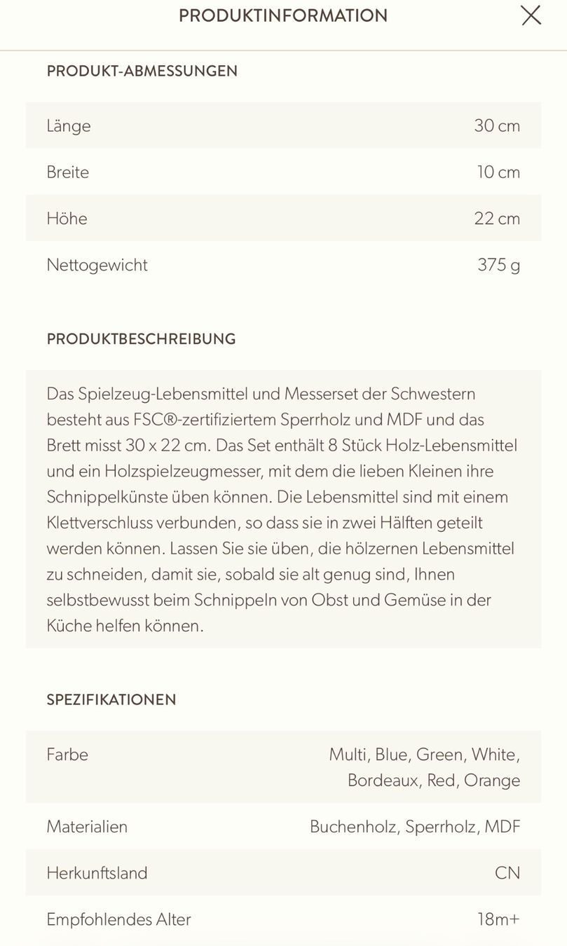 Giocattoli: NEU! Holzpuzzle Schneideset Gemüse – Nuovo (secondo la descrizione) da Schönenwerd venduto da d.chiara 5