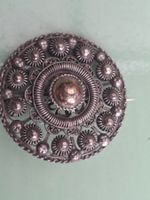 Runde Filigran Brosche silber antik gebraucht