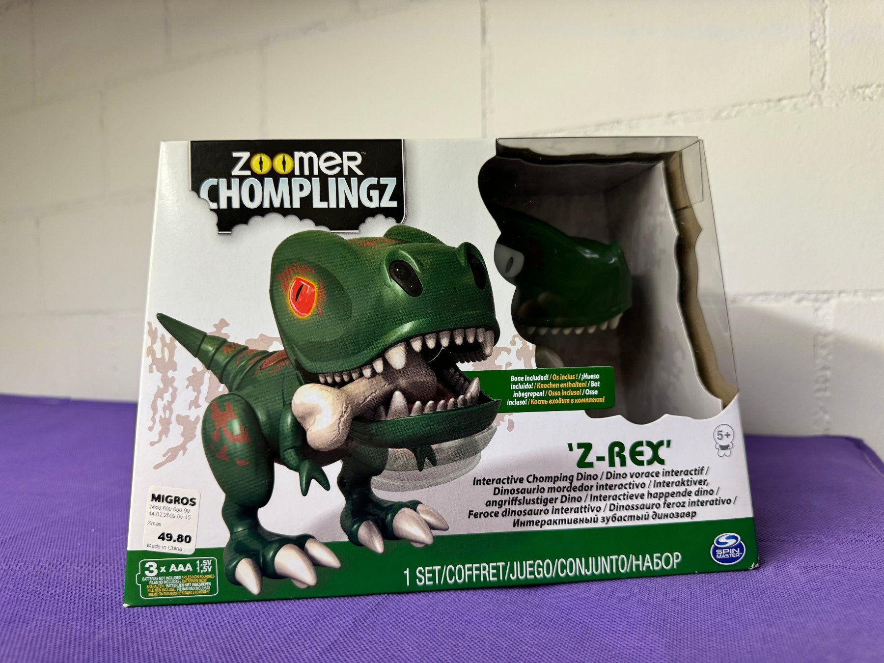 Giocattoli: Zoomer Chomplingz Z-Rex Interaktiver Dinosaurier – Nuovo e nell'imballaggio originale da Urdorf venduto da cybernoid72