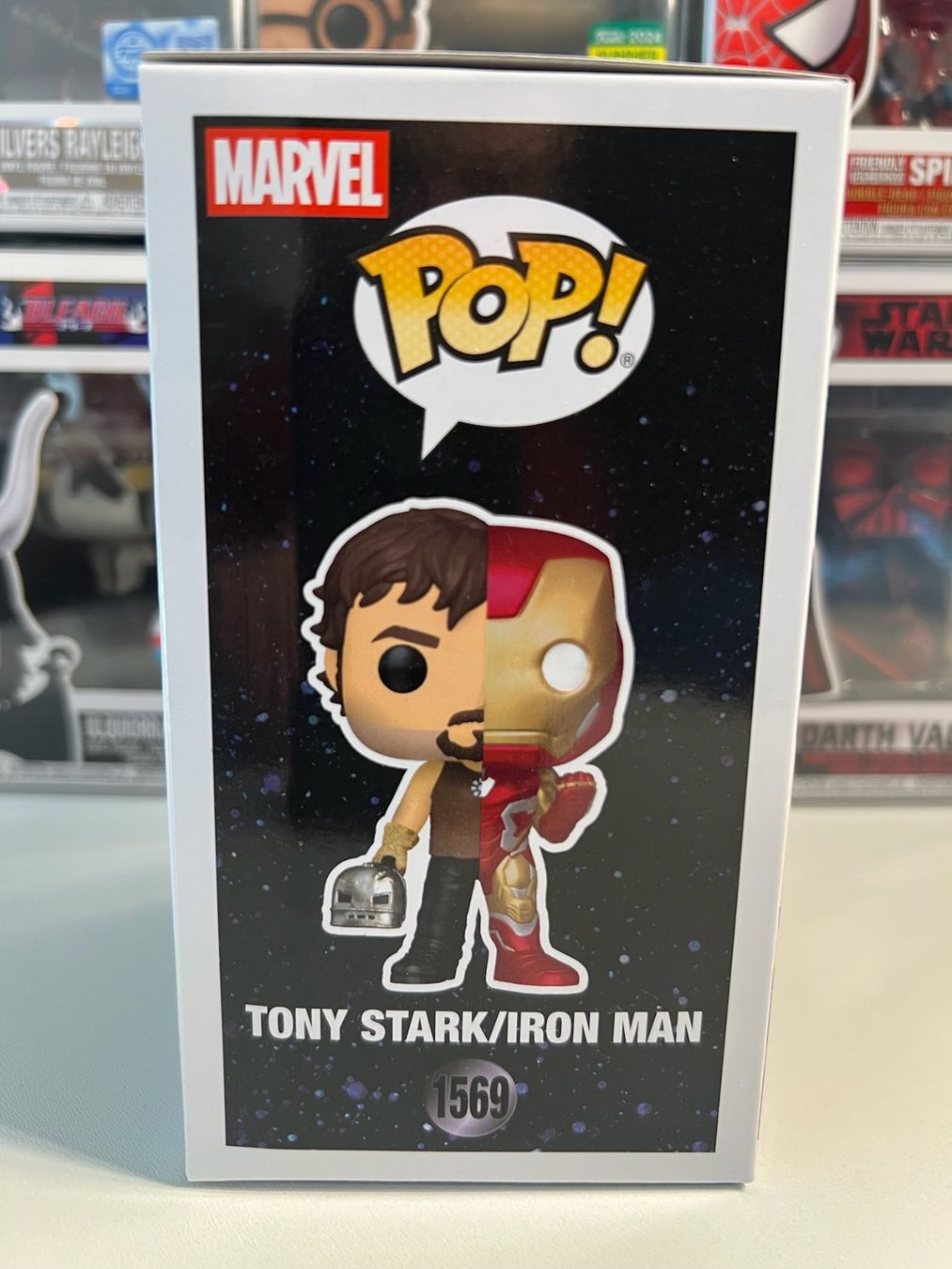 Funko Statuette: Funko POP! Marvel Split Tony Stark / Iron Man Edit. Limitée – Nuovo e nell'imballaggio originale da Le Mouret venduto da perfectbijou 1