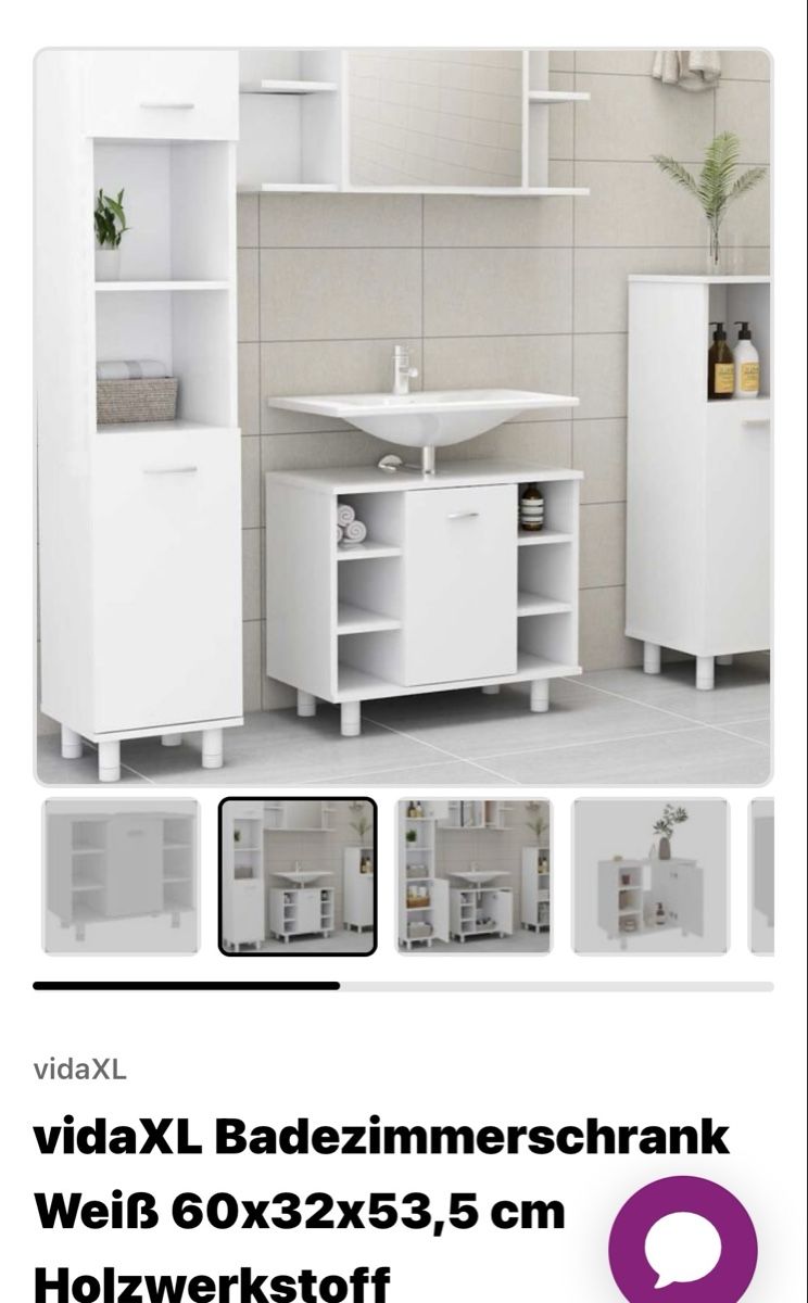 Mobili per bagno: Waschbecken unterschrank  neu – Nuovo e nell'imballaggio originale da Niederried b. Kall venduto da NicoleS25 1