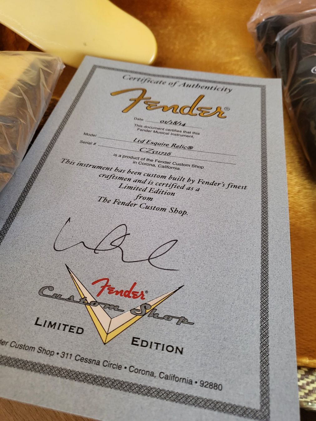 Strumenti musicali: Fender Telecaster Esquire Limited Custom Shop – Usato da pieterlen venduto da AntonelloGuitars 2