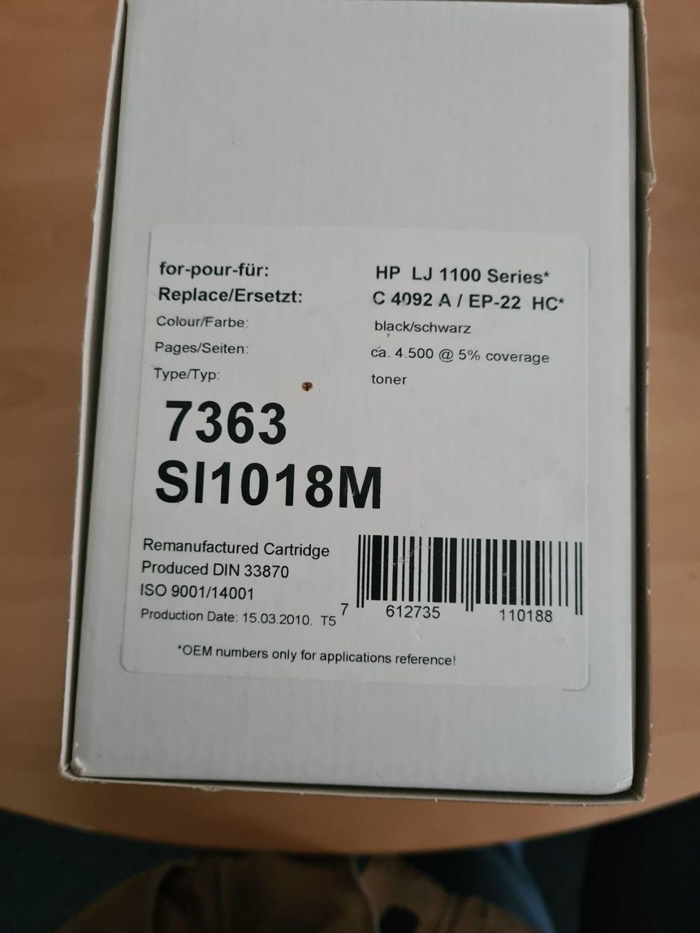 Cartucce per stampanti & toner: SILVER REED TONERKATUSCHE LJ 1100 – Nuovo e nell'imballaggio originale da Ruswil venduto da M71 2