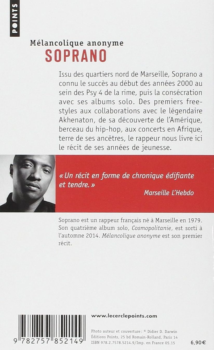 Livres: Soprano - Mélancolique anonyme – D'occasion à Neuchâtel par Dualseele 1