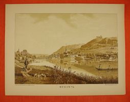 STEIN AM RHEIN, LITHOGRAPHIE 1886