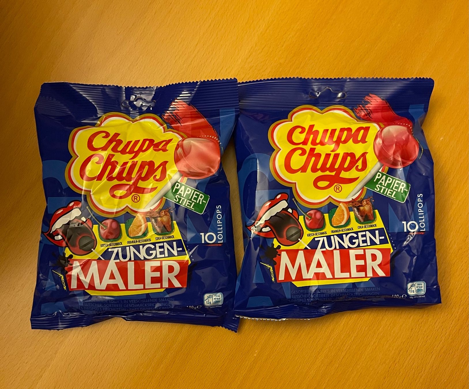 Chupa Chups Lebensmittel & Spezialitäten: 2 Beutel CHUPA CHUPS Zungenmaler – Neu und originalverpackt aus Basel von Seifehuesli