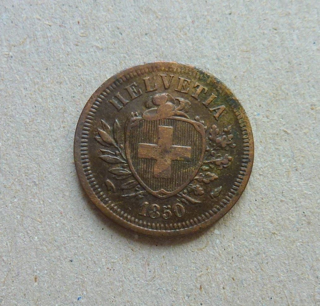 Tutti le monete: ++ 1 Rappen 1850, gute Erhaltung – Usato da Walkringen venduto da Casablanca777