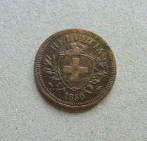 ++ 1 Rappen 1850, gute Erhaltung