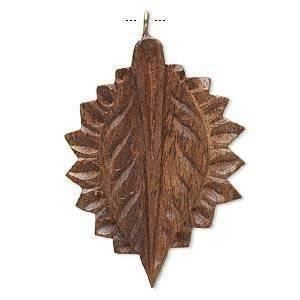 Rimorchi: Anhänger Blatt Rosenholz  60x42mm – Nuovo (secondo la descrizione) da Alpnachstad venduto da perlengaby