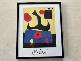 Miro Kunstdruck "Femme Assise" gerahmt, Top Zustand!