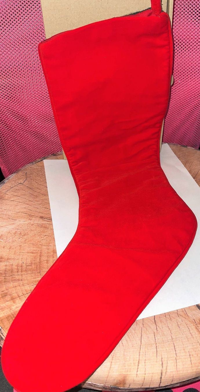 Toutes les décorations: Klaussack Stiefel Samet L 53 cm. – Neuf (Voir description) à Lutzenberg par Truhe 1