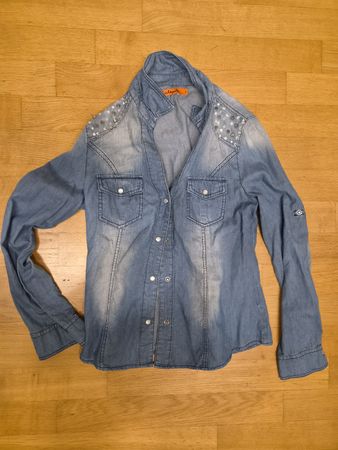 Chemise en jean Six Angels bleu taille M