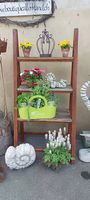 Regal aus Metall und Altholz
