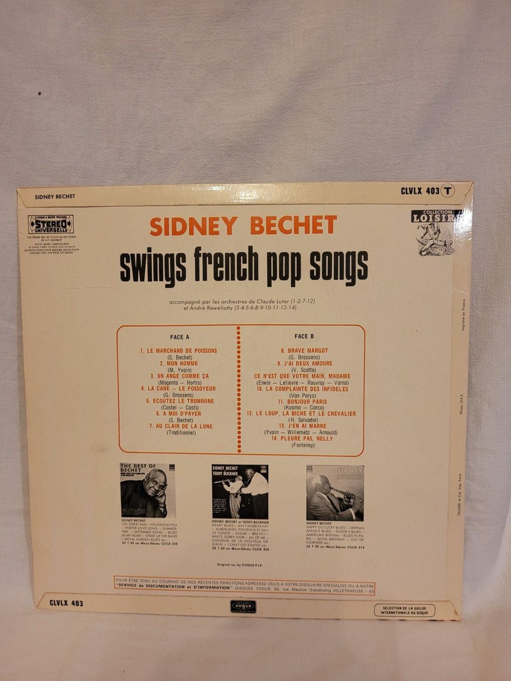 Dischi in vinile: Vinyle Sidney Bechet "French Pop Songs" 33T – Usato da La Chaux-de-Fonds venduto da reu_kx5l 5
