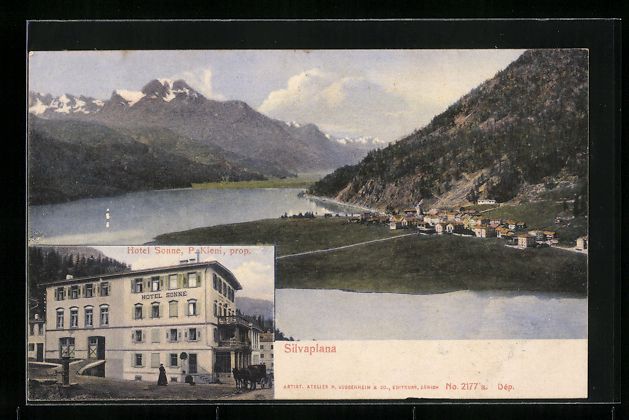 Cartoline postali: AK Silvaplana, Hotel Sonne, Totalansicht – Usato da Berlin venduto da bartko-reher