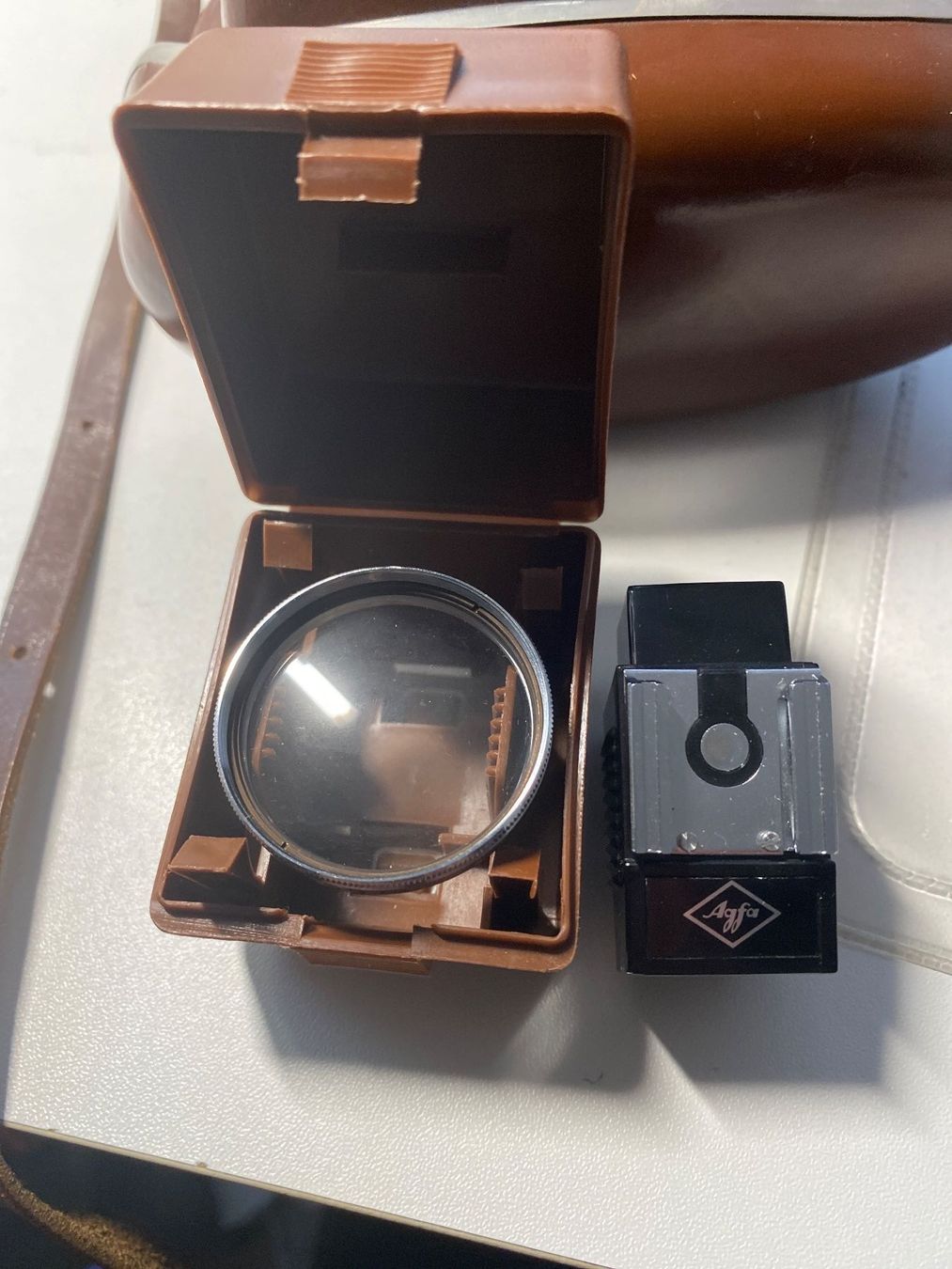 Agfa Kamera: Agfa Optima 500 S ab 1963 in brauner Ledertasche + plus – Gebraucht aus Abtwil SG von steph61 8