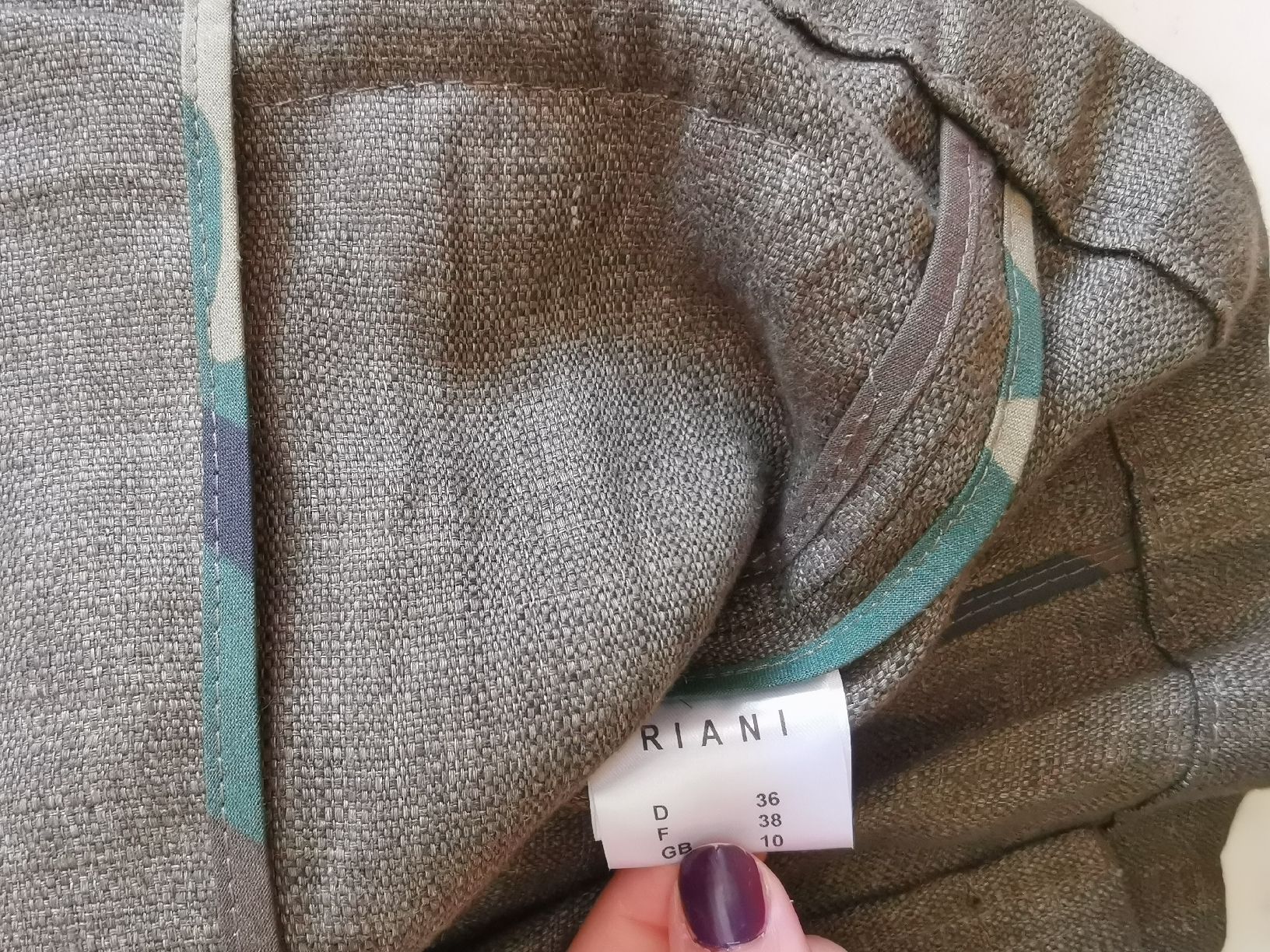 Riani Giacche: Riani,Leinen Jacke – Nuovo (secondo la descrizione) da Uerikon venduto da pink_flamingo 2