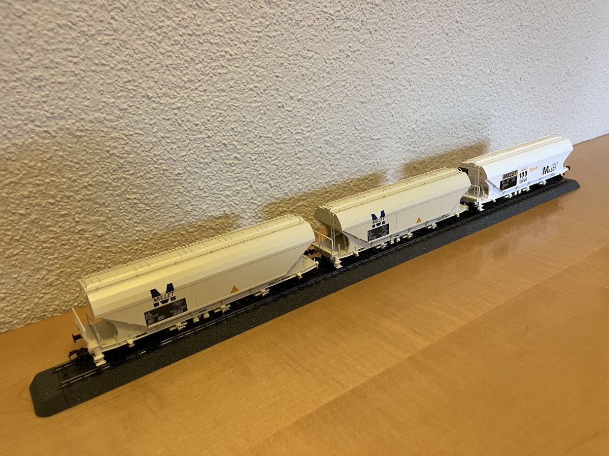 Märklin Modellini di ferrovie: Märklin 46323 - Millet Silowagen-Set – Usato da Rümlang venduto da Snejser 3