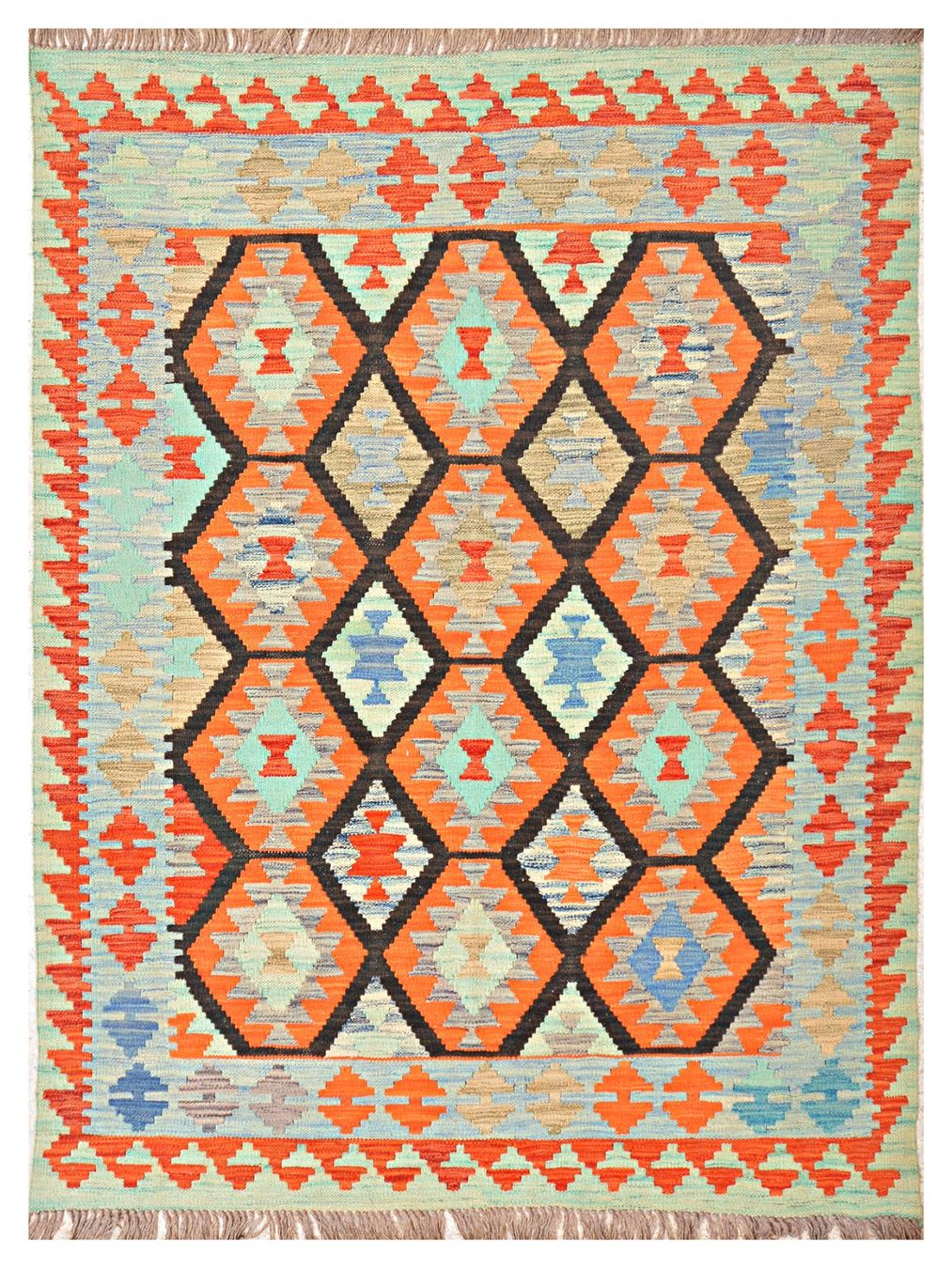 Kelim Tappeti: Oriente Kelim Teppich 150x200 Cm – Nuovo e nell'imballaggio originale da Lahore venduto da Fairways79
