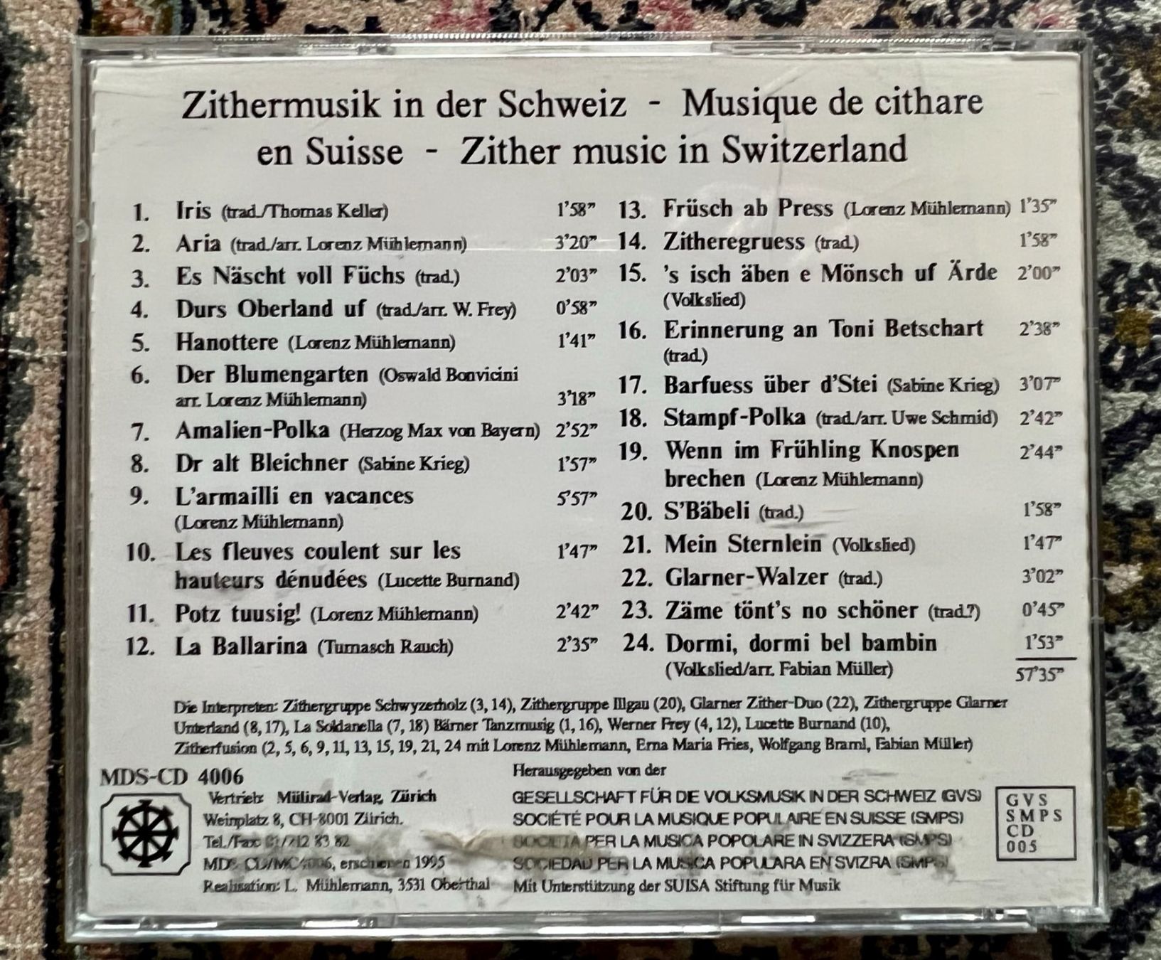 CDs: Zithermusik in der Schweiz - RARE CD – Gebraucht aus Unterseen von  1