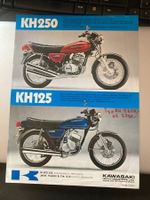 Prospekt Kawasaki, KH 250, KH 125, Z 1000 und Z 650