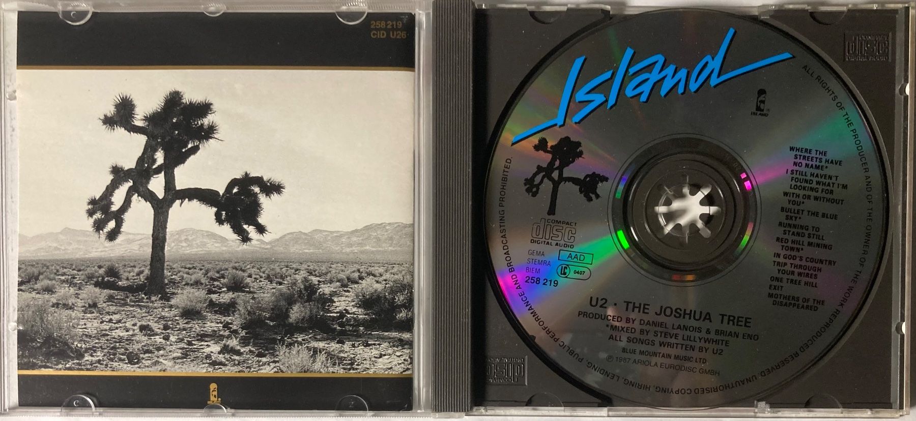 CDs: U2 - THE JOSHUA TREE – Gebraucht aus Poliez-Pittet von Newtown-Records 2
