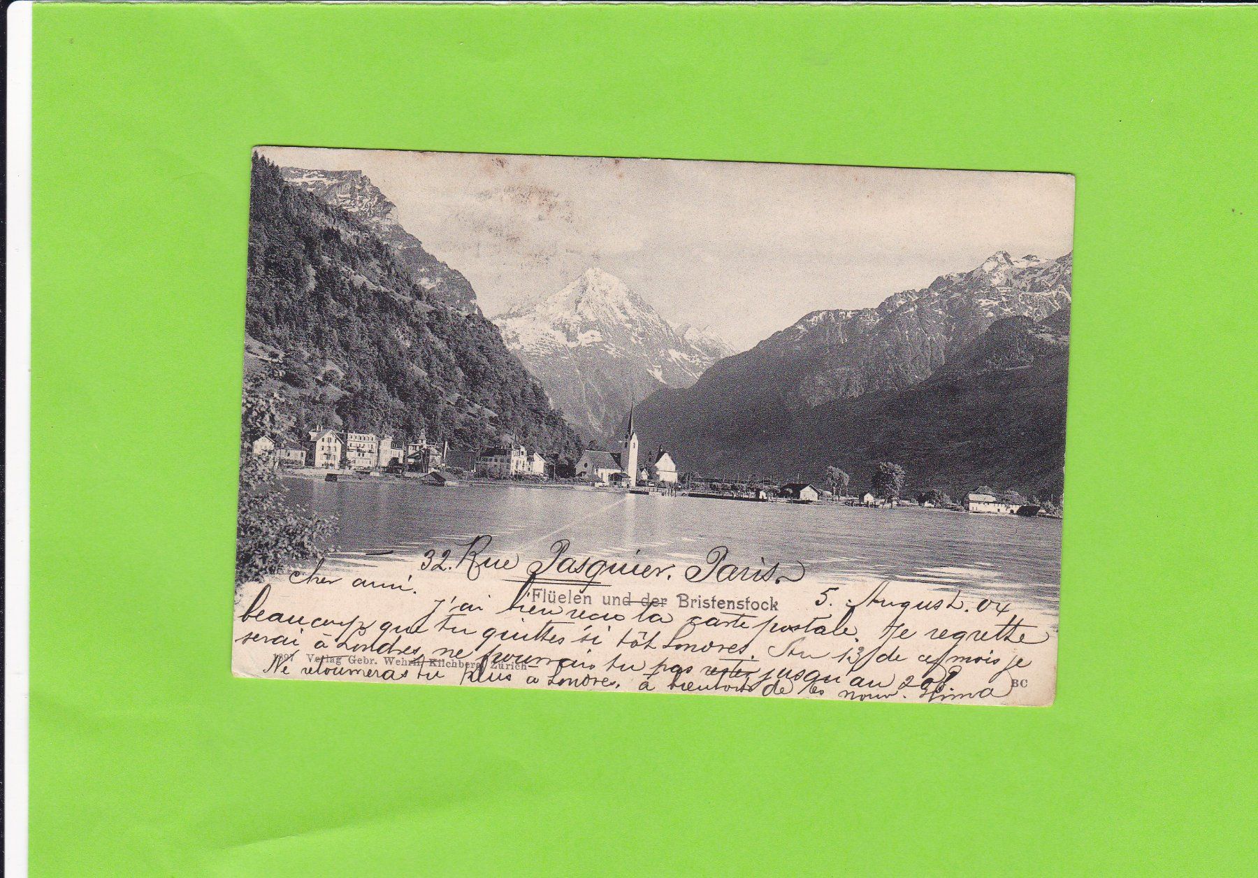 Cartoline postali: Flüelen-1904 gelaufen – Usato da St. Peterzell venduto da neckertal