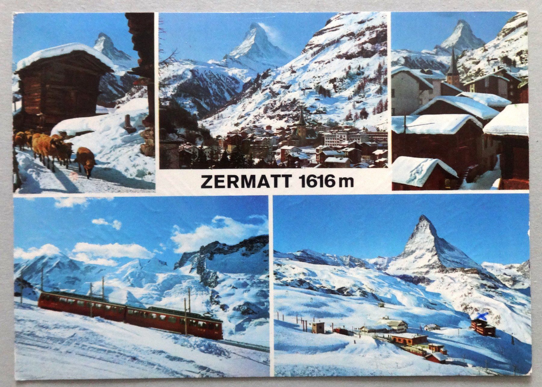 Cartoline postali: Zermatt 1616 m – Difettoso da Fétigny venduto da Billy2miny