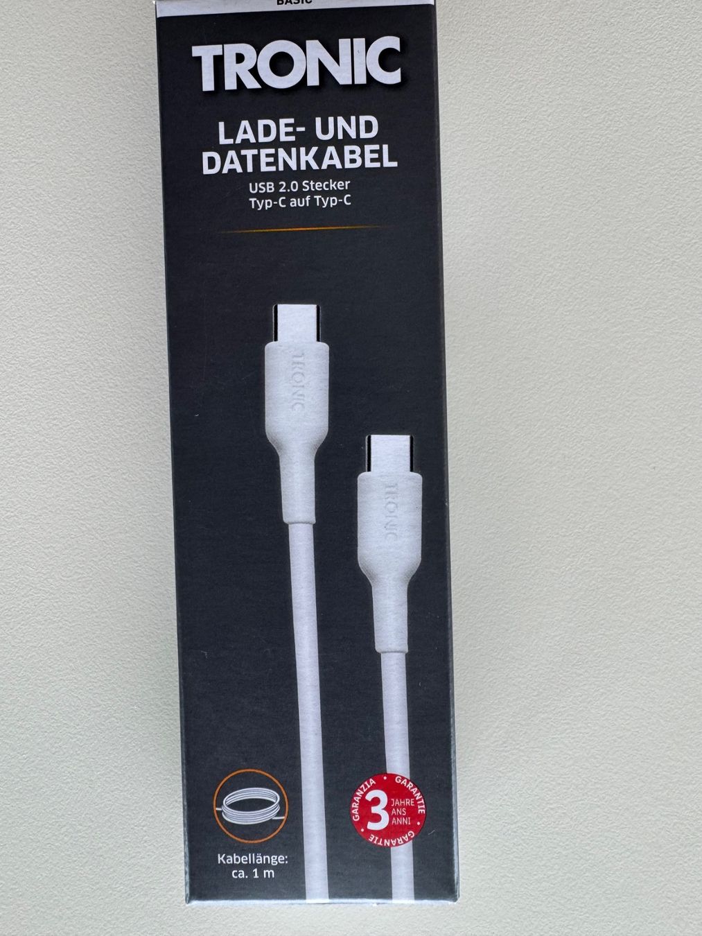 Cavi: Câble de charge, connecteur USB-C vers USB-C, 1m – Nuovo e nell'imballaggio originale da St-Gingolph venduto da GoldenKeys 3