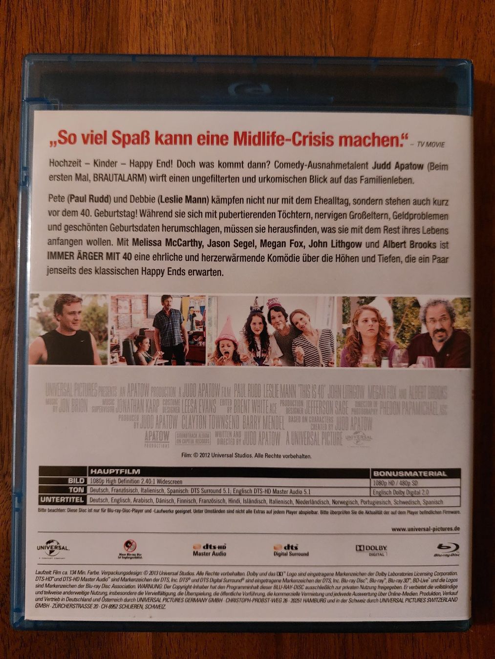 Alle DVDs: Blu Ray - Immer Ärger mit 40 – Gebraucht aus Rheinfelden von FilmAuktion 1