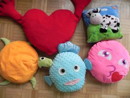 Kissen Set für Kinder 5 Stk farbenfroh