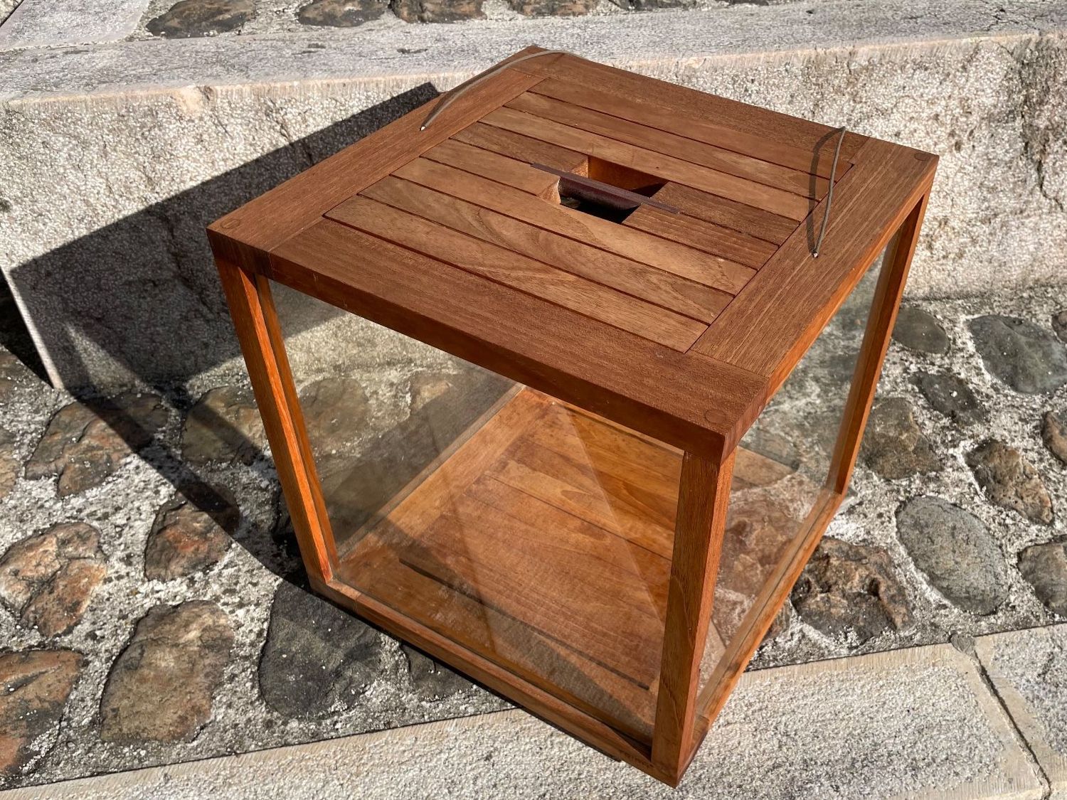 Lanterne: Tribu Gartenlaterne Teakholz – Usato da Brugg AG venduto da lenya1